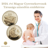 2024. évi Magyar Gyermekorvosok Társasága emlékérme - színesfém érme