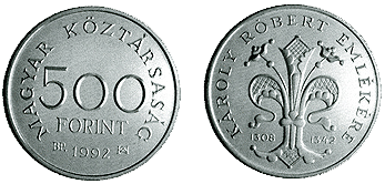 Károly Róbert halálának 650. évfordulója - ezüstérme