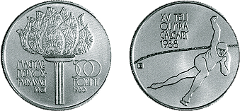 1986 1988. ÉVI TÉLI OLIMPIAI JÁTÉKOK - CALGARY - EZÜSTÉRME