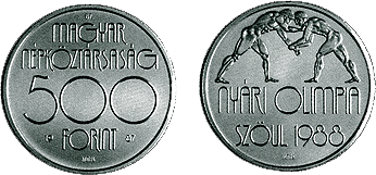 Nyári Olimpiai Játékok - Szöul 1988 - ezüstérme