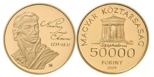 2009 KAZINCZY FERENC SZÜLETÉSÉNEK 250. ÉVFORDULÓJA - ARANYÉRME